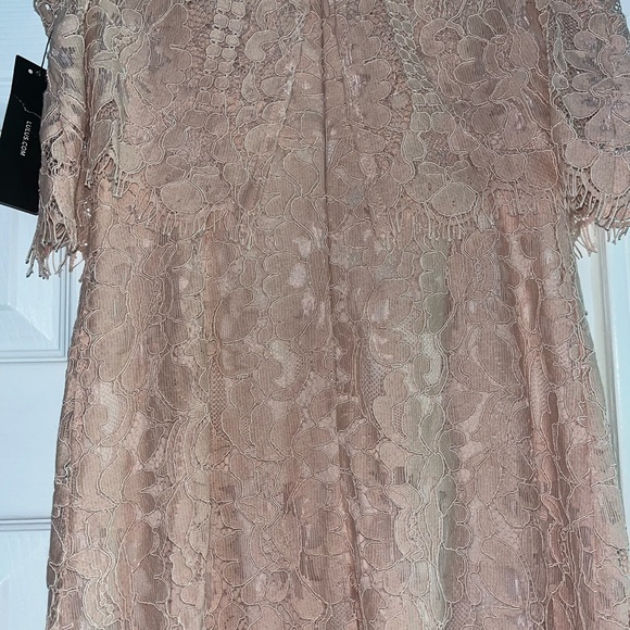 NWT, Lulus Lace Peach Color no straps Dress, Size Small - Picture 4 of 4